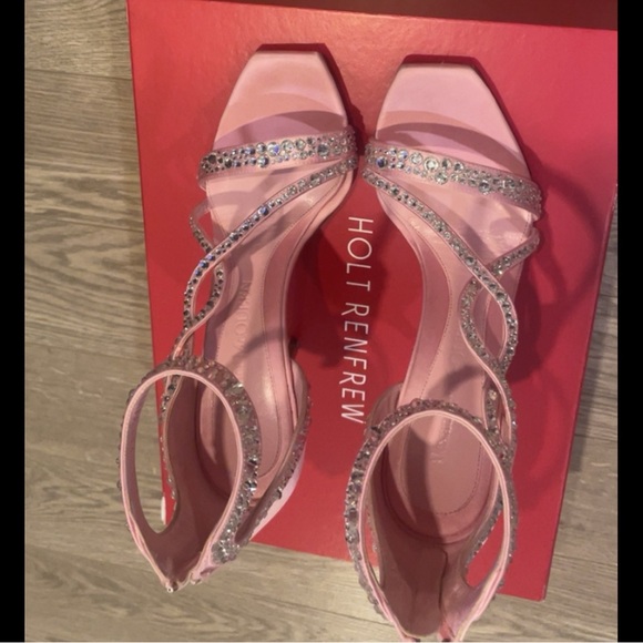 Alexander McQueen Crystal-Embellished Satin High-Heel Sandals - Picture 7 of 11